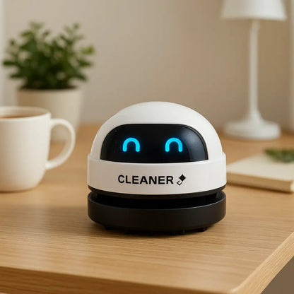 Mini handheld USB desk vacuum cleaner for removing dust and crumbs