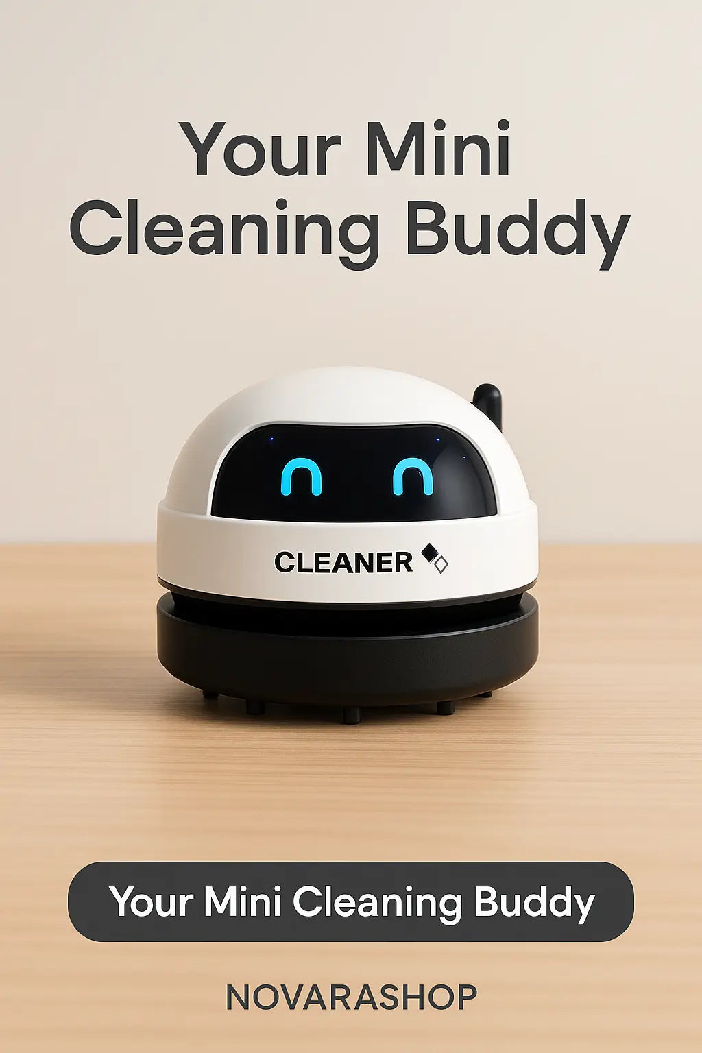 Mini handheld USB desk vacuum cleaner for removing dust and crumbs