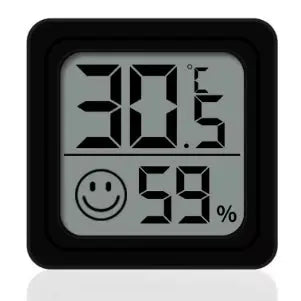 Mini LCD digital thermometer and hygrometer for indoor temperature and humidity