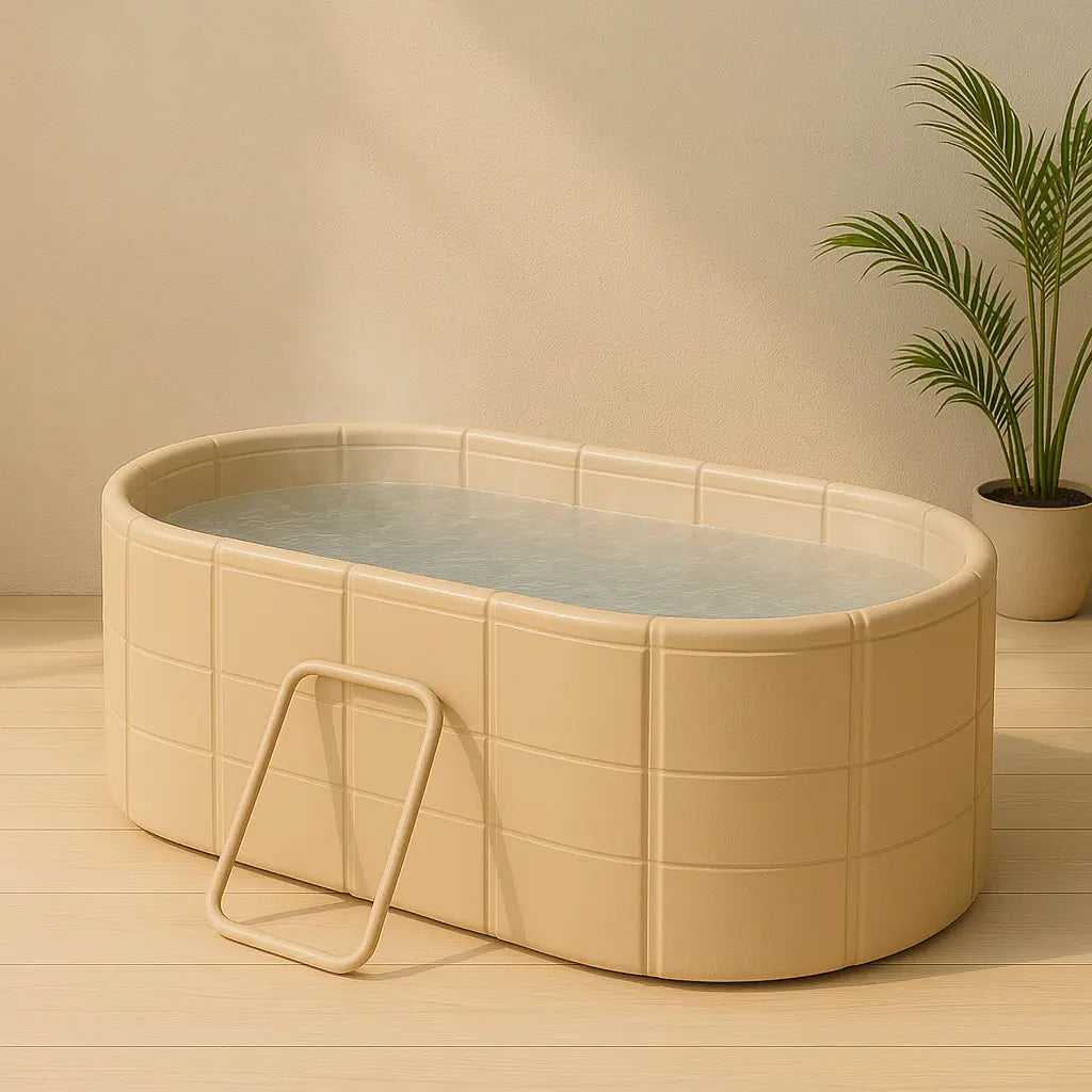 1.5m Foldable Bath Tub Portable Bathtube Ice Hot Tub for Baby Bath Pet Bath Sweat Steaming Foot Spa Outdoor Camping - Novarashop