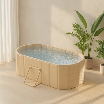 1.5m Foldable Bath Tub Portable Bathtube Ice Hot Tub for Baby Bath Pet Bath Sweat Steaming Foot Spa Outdoor Camping - Novarashop