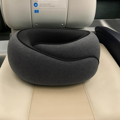 Memory Foam Travel Neck Pillow U-shaped Pillow Snail Style Travel Neck Support Portable Adjustable Soft Noon Break Sleep Pillows - Novarashop